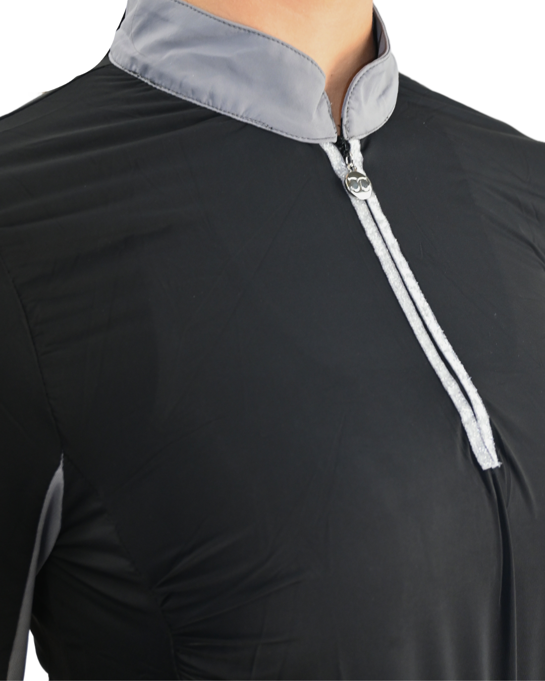 Cool and Comfortable Black Sun Shirt with Glitter Bars - Riders Choice Supply Co