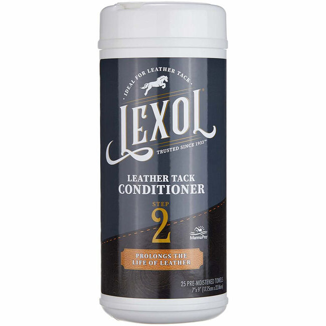 Manna Pro Lexol Step 2 Leather Conditioner Quick Wipes, 25 Count