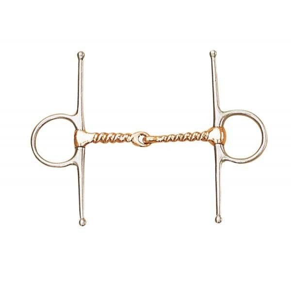 Centaur® Stainless Steel Corkscrew Copper Mouth Full Cheek Bit