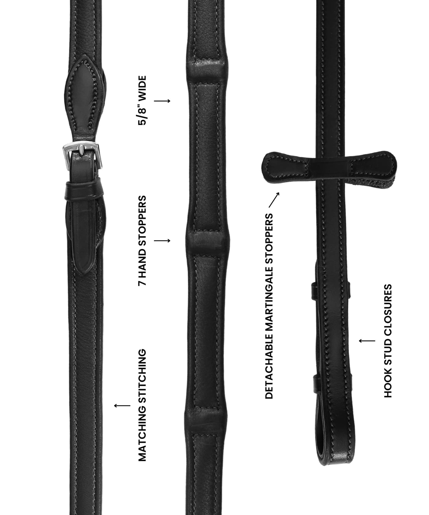 ExionPro Soft Leather Reins