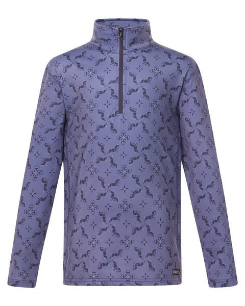 Kerrits Equestrian Apparel Kids Tech Top Quarter Zip Fleece - Violet - Riders Choice Supply Co