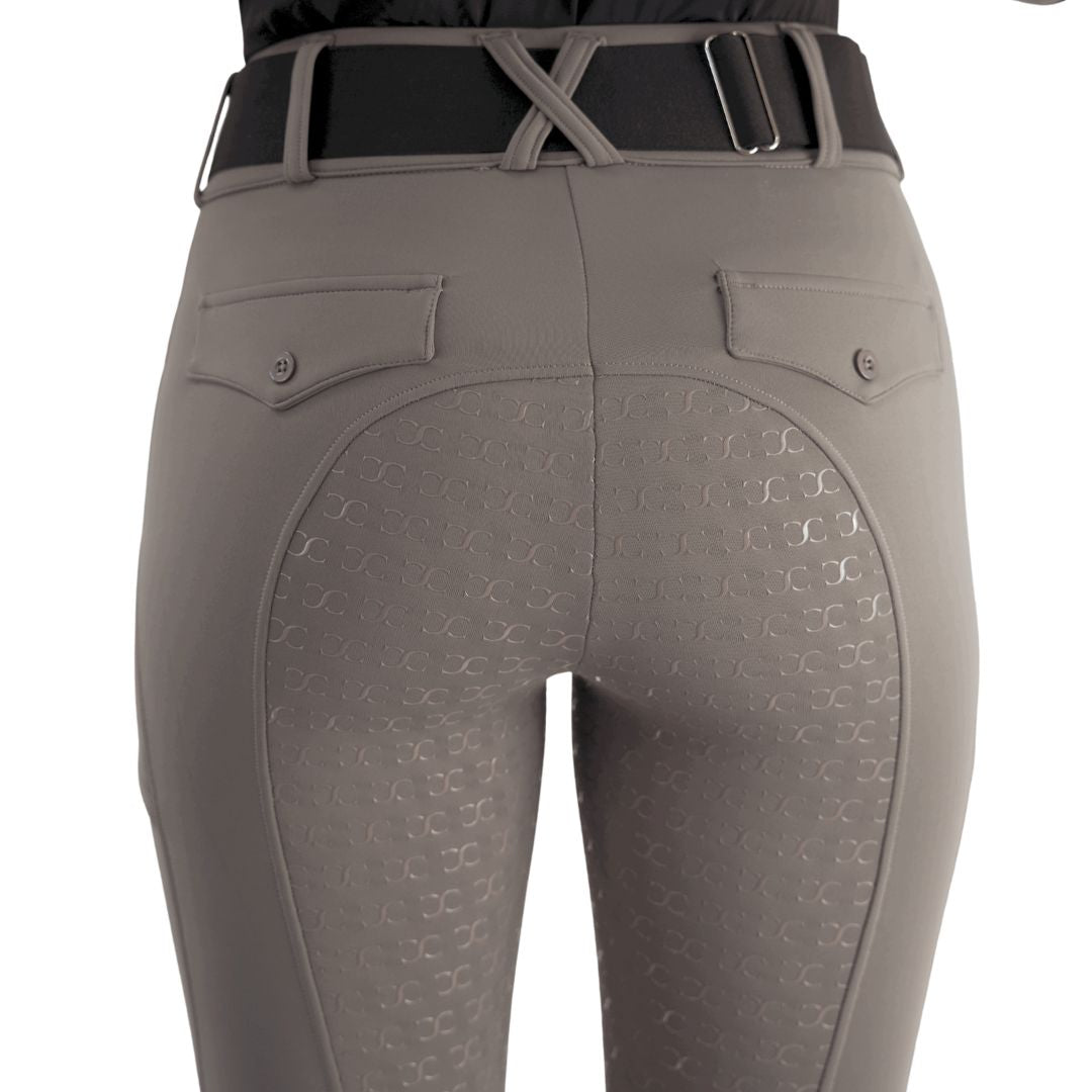 Dove Grey Mid-Weight Winter Full Seat Breeches - Riders Choice Supply Co