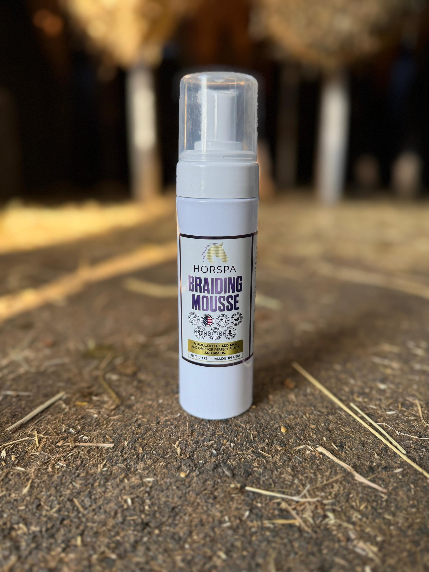 Braiding Mousse 6 oz white bottle