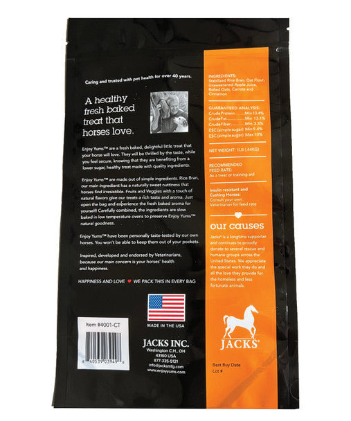 Enjoy Yums Horse Treats, Carrot Flavor, 5 Lbs - Riders Choice Supply Co