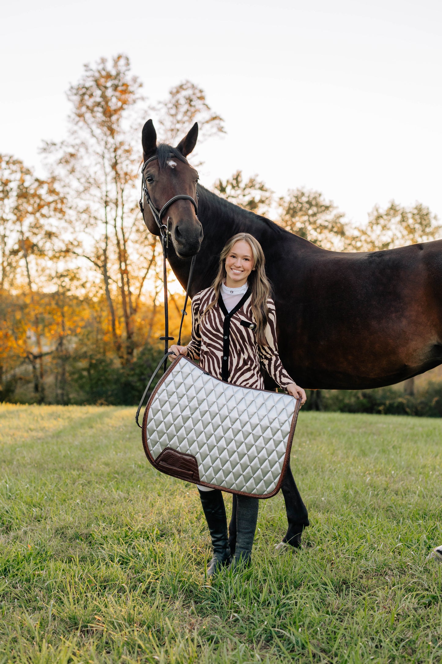 Jump Saddle Pad | Chrome - Riders Choice Supply Co