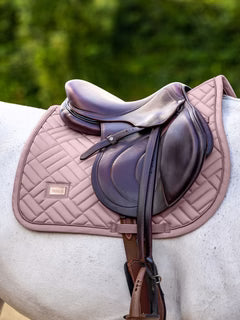 Equestrian Stockholm Jump Saddle Pad Modern Midsummer Blush - Full