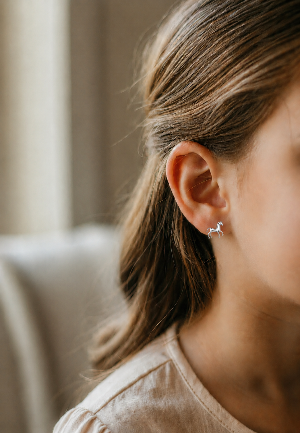 Tiny Horse Earrings