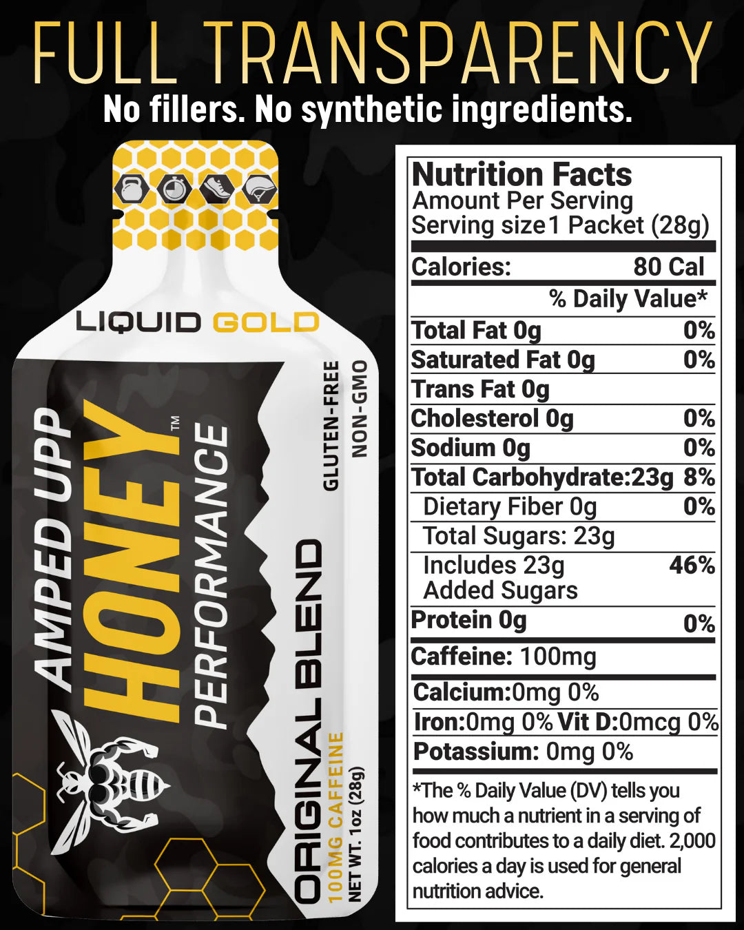 Amped Upp Honey Performance Packet