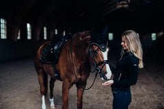 Equestrian Stockholm Ear Bonnet Black Gold - Full