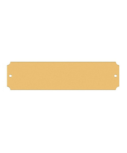 Custom Brass Stall Plate – Classic Text Engraving - Riders Choice Supply Co