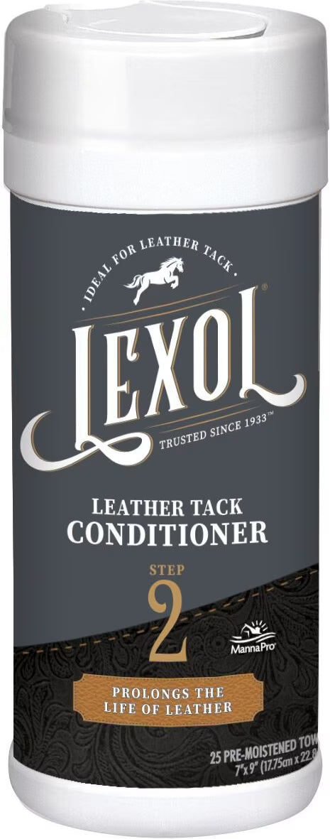 Lexol Quick Step 2 Leather Conditioner, Wipes 25 Count