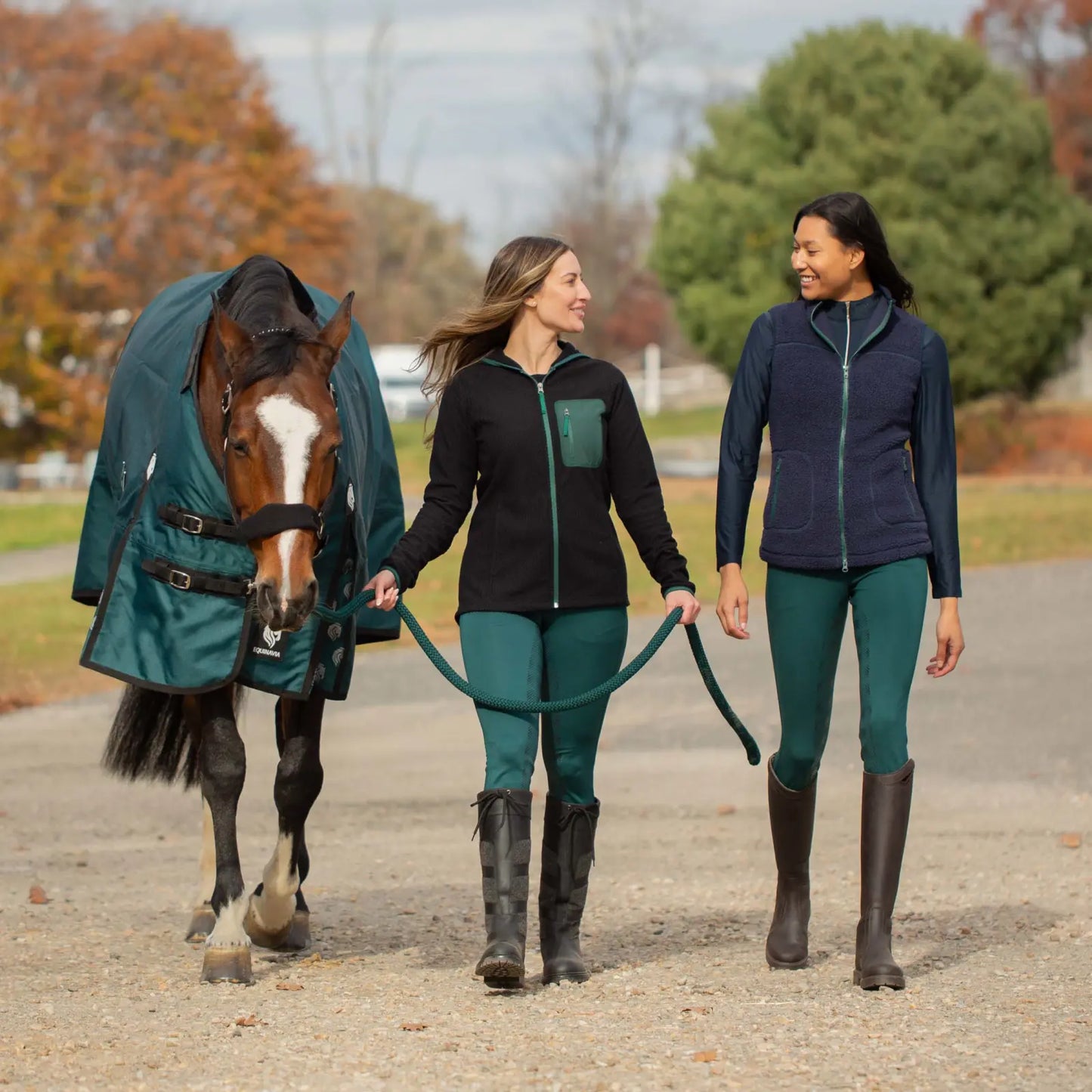 Equinavia Astrid Silicone Knee Patch Breeches - Dark Green - US Size 28 - Riders Choice Supply Co