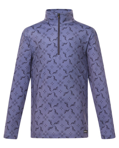Kerrits Equestrian Apparel Kids Tech Top Quarter Zip Fleece - Violet - Riders Choice Supply Co