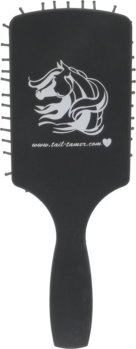 Tail Tamer by Professional's Choice Long Tooth Paddle Horse Brush, Black