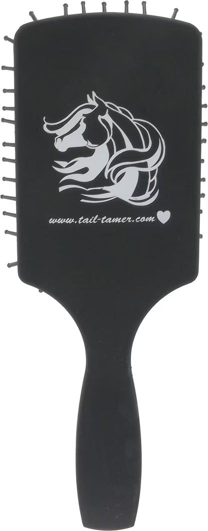 Tail Tamer by Professional's Choice Long Tooth Paddle Horse Brush, Black