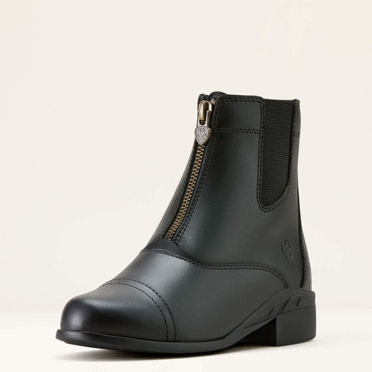 Ariat Kid's Scout Zip Paddock Boots Leather - Black