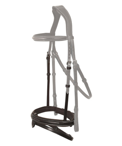 Replacement Noseband of ExionPro 'Phoenix' Convertible Jumping Bridle with Removable Flash