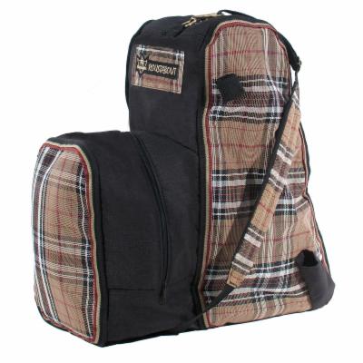 Kensington English Boot Carry All 22" Tall Black Plaid - Riders Choice Supply Co