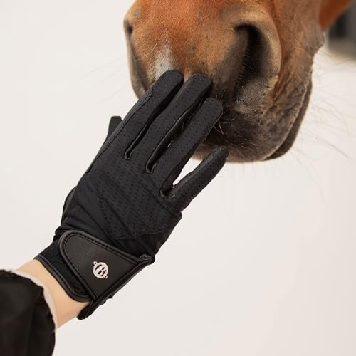 HORZE B Vertigo Paola Air Grip Gloves Anthracite Size 7 - Riders Choice Supply Co