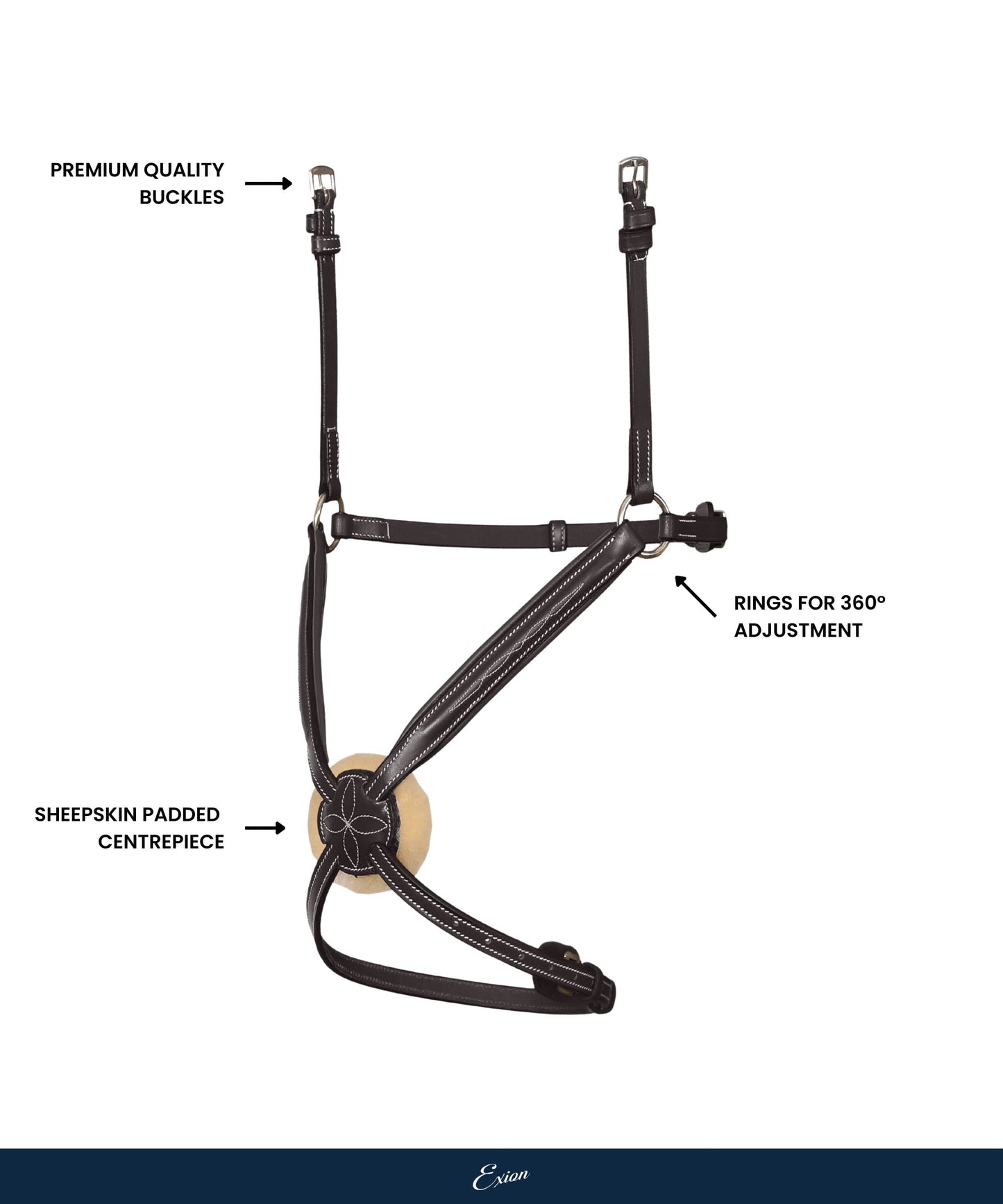 Replacement Noseband of ExionPro 'Vela' Figure 8 Jumping Bridle