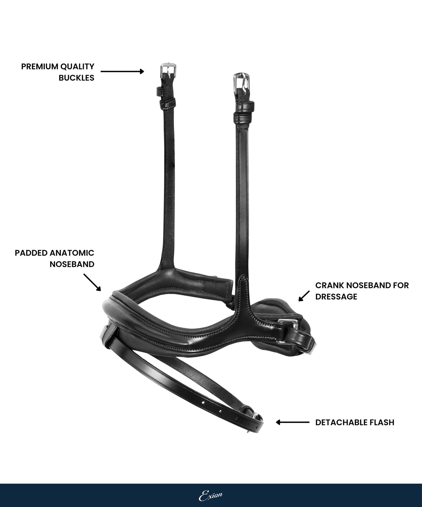 Replacement Noseband of ExionPro 'Ursa' Anatomic Dressage Bridle
