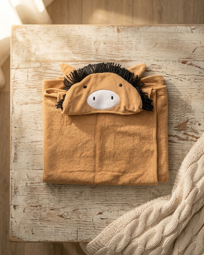 Honey Pony Organic Cotton Hooded Towel