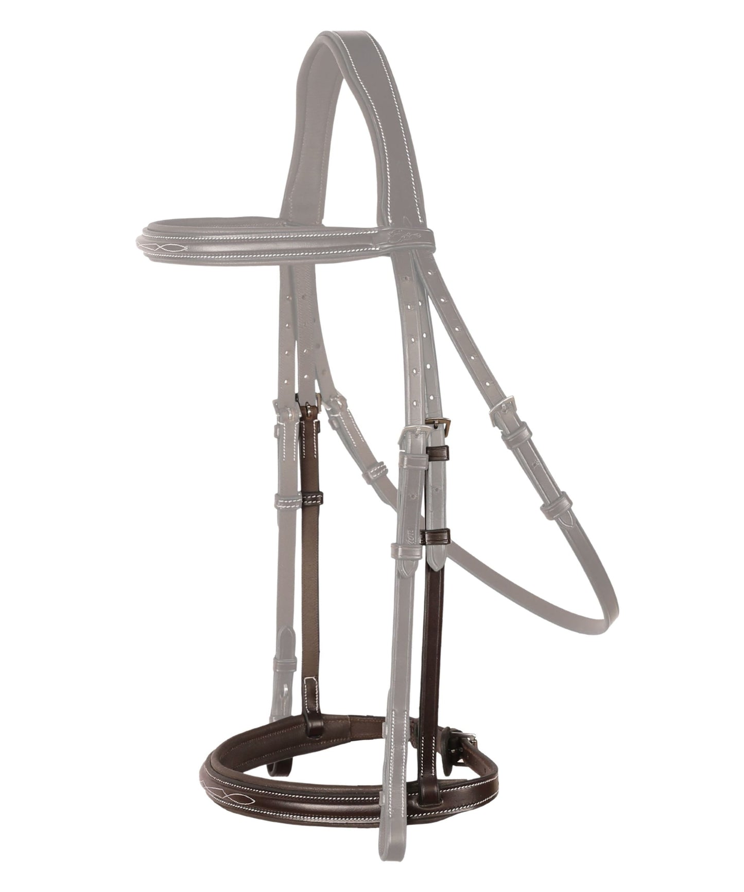 Replacement Noseband of ExionPro 'Hercules' Thin Noseband Padded Hunter Bridle