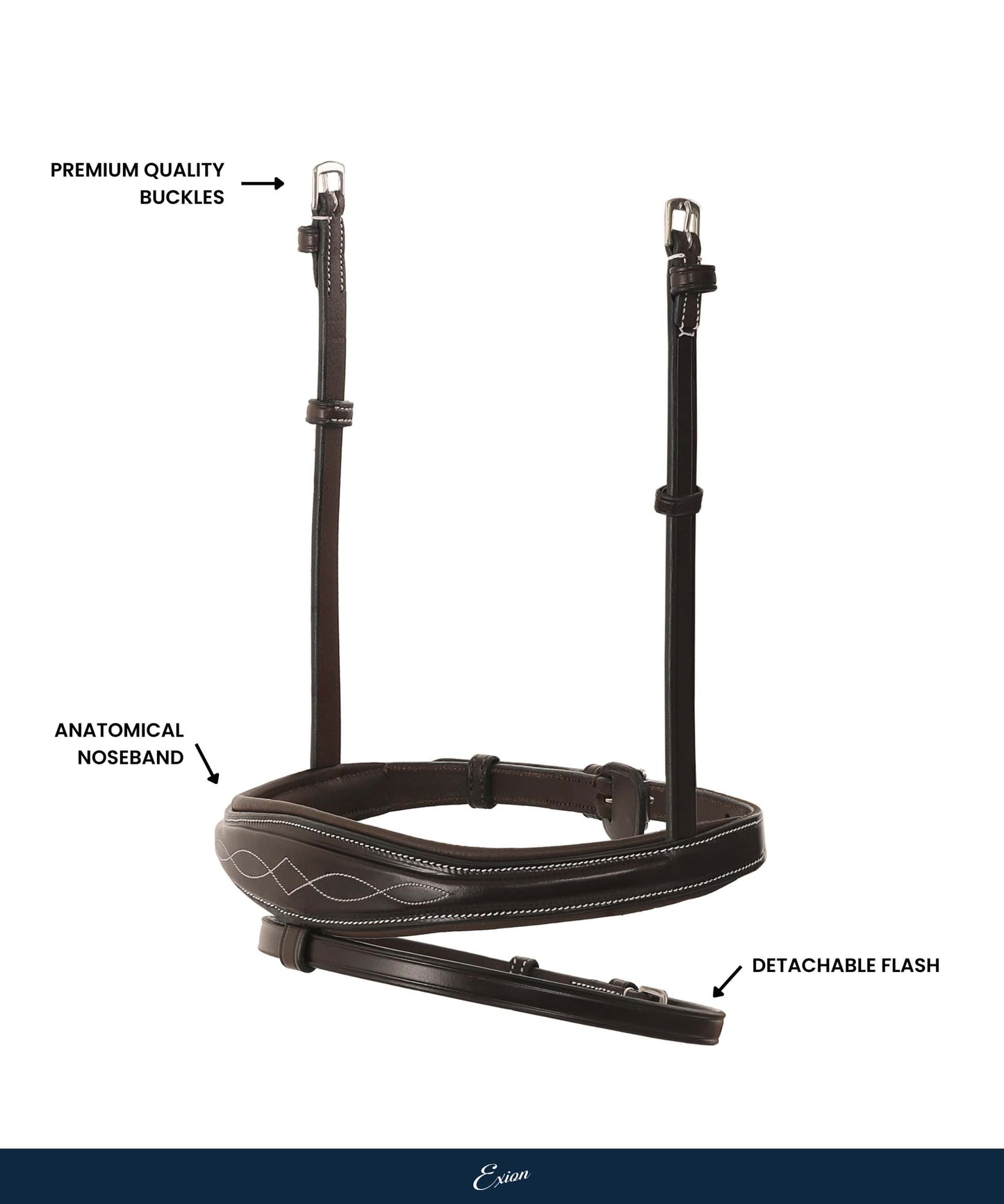 Replacement Noseband of ExionPro 'Perseus' Anatomical Jumping Bridle