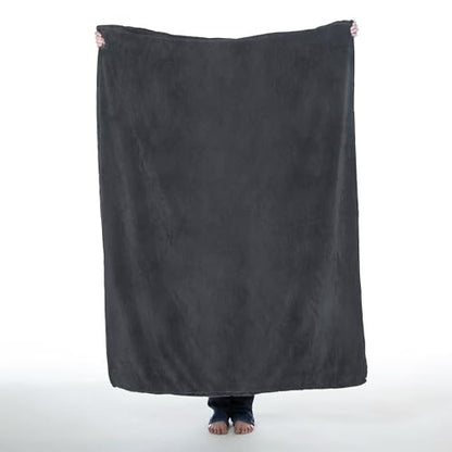Carstens Plush 2 in 1 50"x60" Travel Blanket- Grey - Riders Choice Supply Co