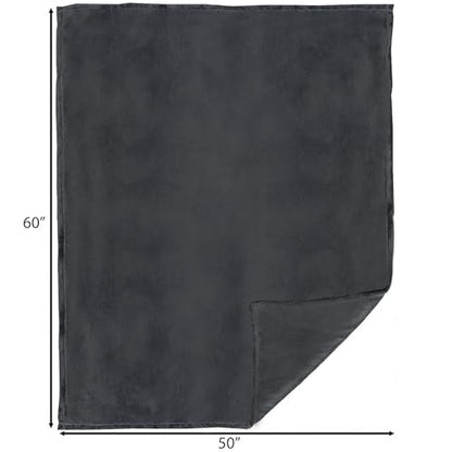 Carstens Plush 2 in 1 50"x60" Travel Blanket- Grey - Riders Choice Supply Co