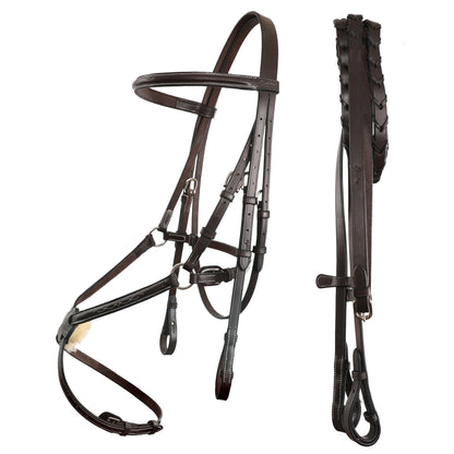 ExionPro Traditional Figure 8 Bridle with Reins
