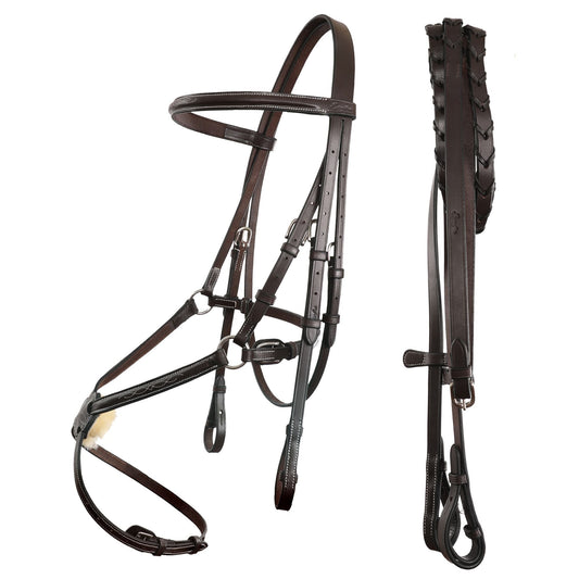 ExionPro Traditional Figure 8 Bridle with Reins