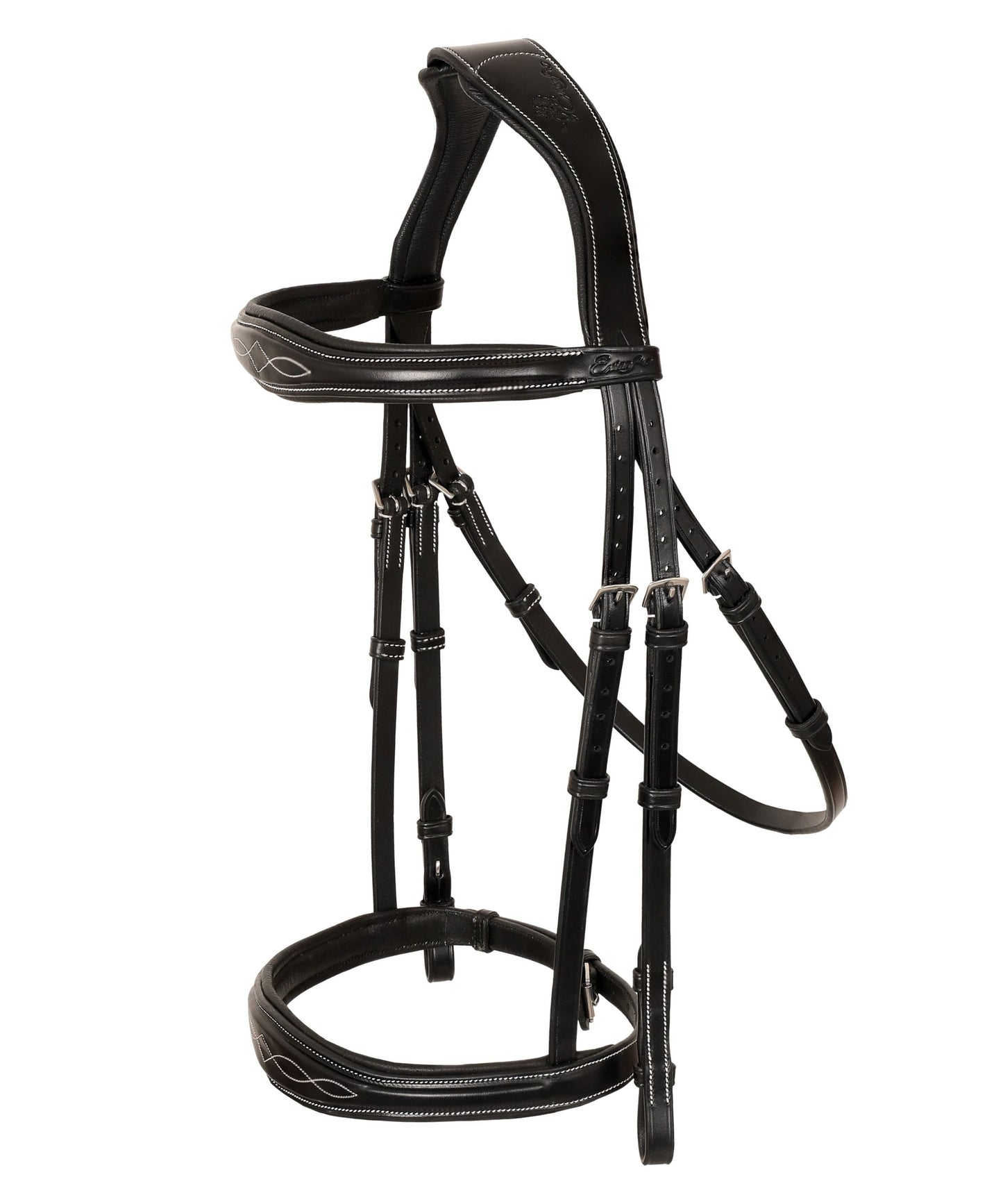 ExionPro 'Perseus' Anatomical Jumping Bridle without Flash with Reins