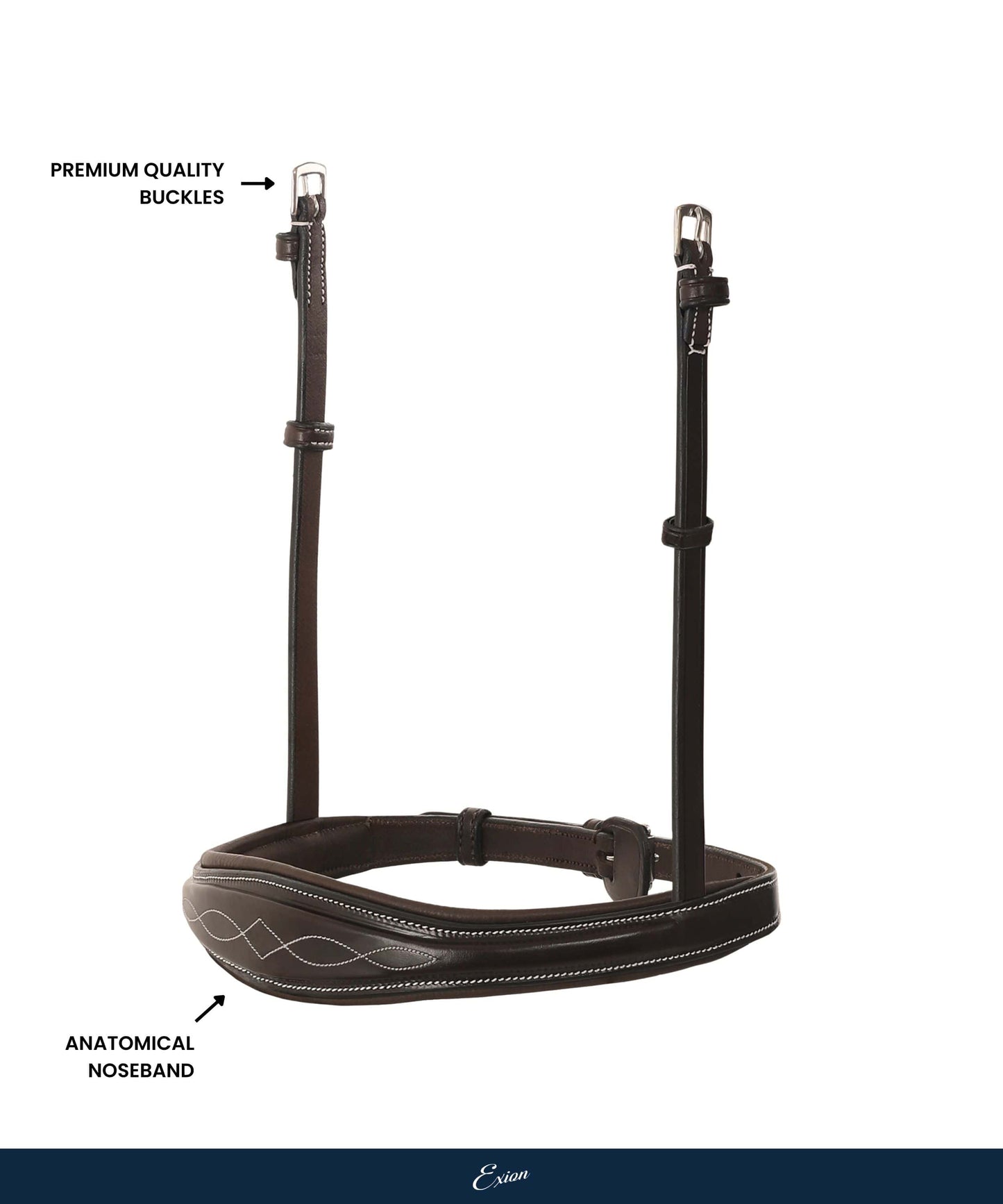Replacement Noseband of ExionPro 'Perseus' Anatomical Jumping Bridle without Flash