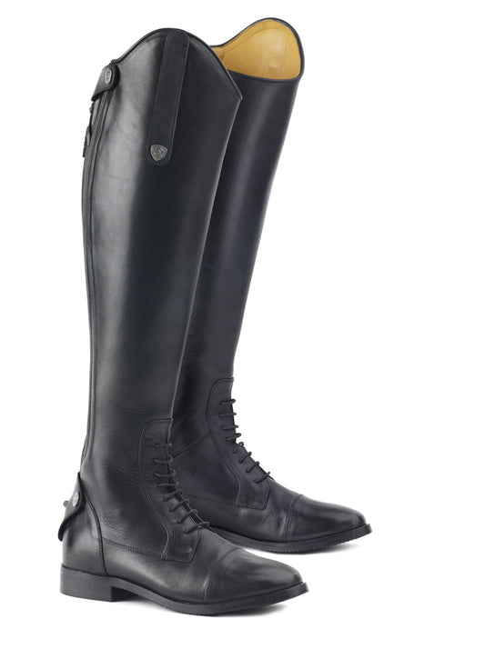 Ovation Maestro Field Boot Size 8 Black Calf 14.5" Height 19.5"