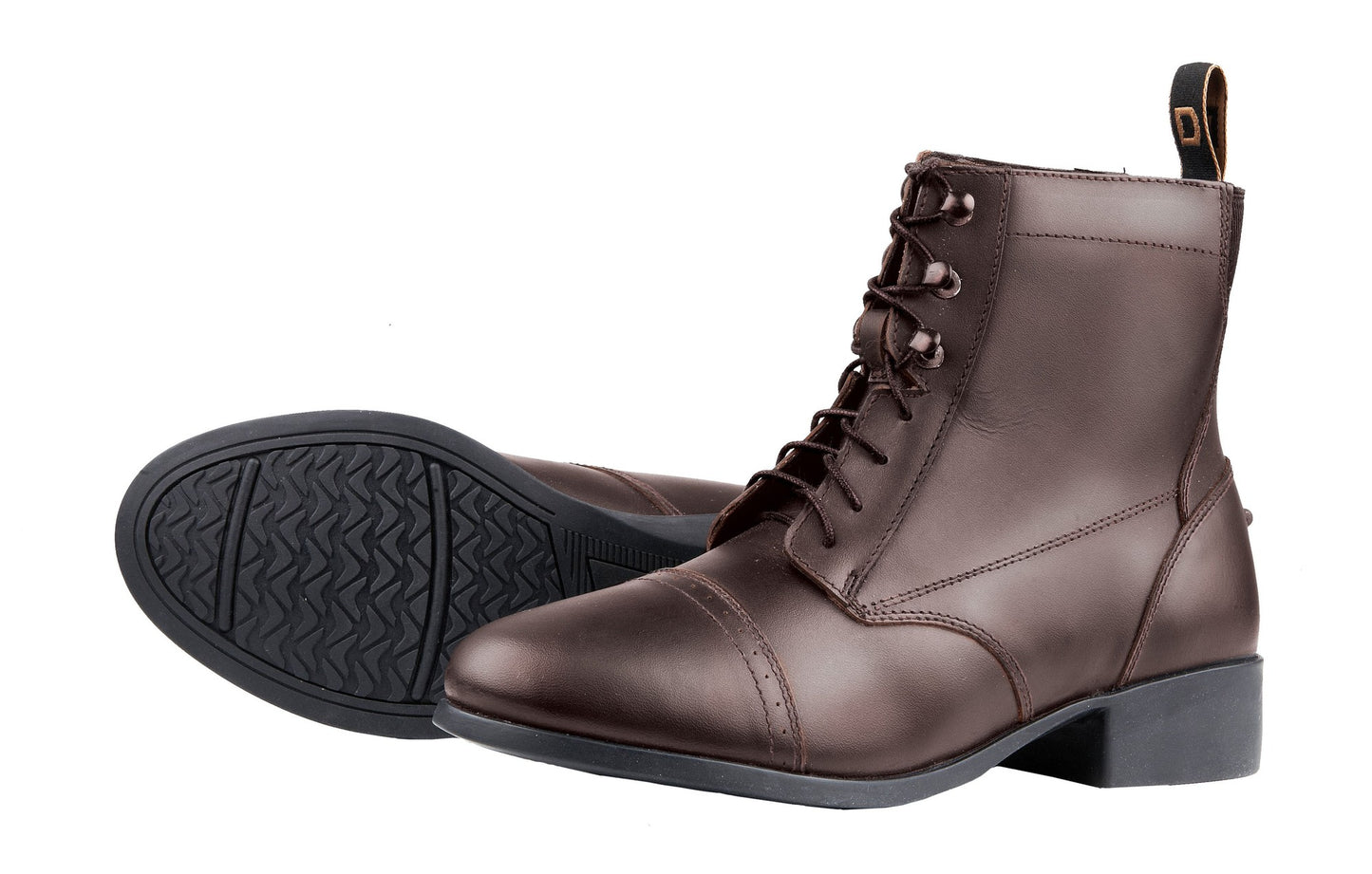 Dublin Kids Foundation Laced Paddock Boots - Brown / Size 11