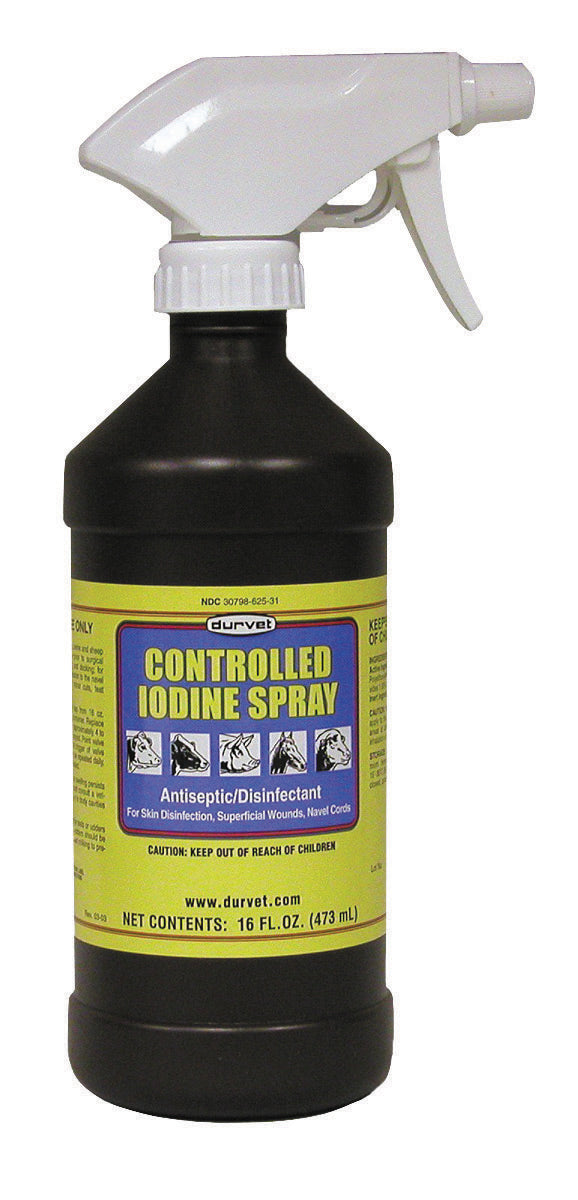 DURVET Controlled Iodine Spray, 1 Pint - Riders Choice Supply Co