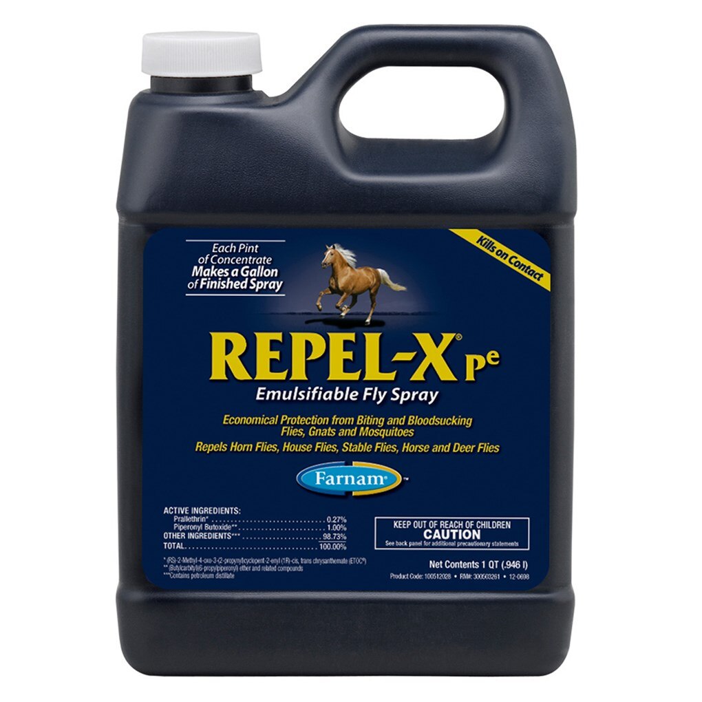 Farnam Repel-X PE Concentrated Fly Spray for Horses - 1 qt