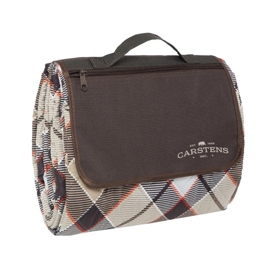 CARSTENS, INC Waterproof Picnic Blanket 60"x80",  London Fog - Riders Choice Supply Co