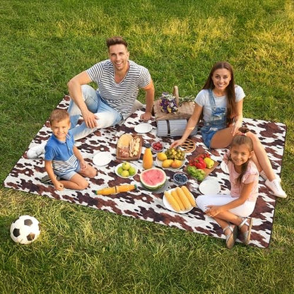 CARSTENS, INC Waterproof Picnic Blanket 60"x80", Cowhide - Riders Choice Supply Co