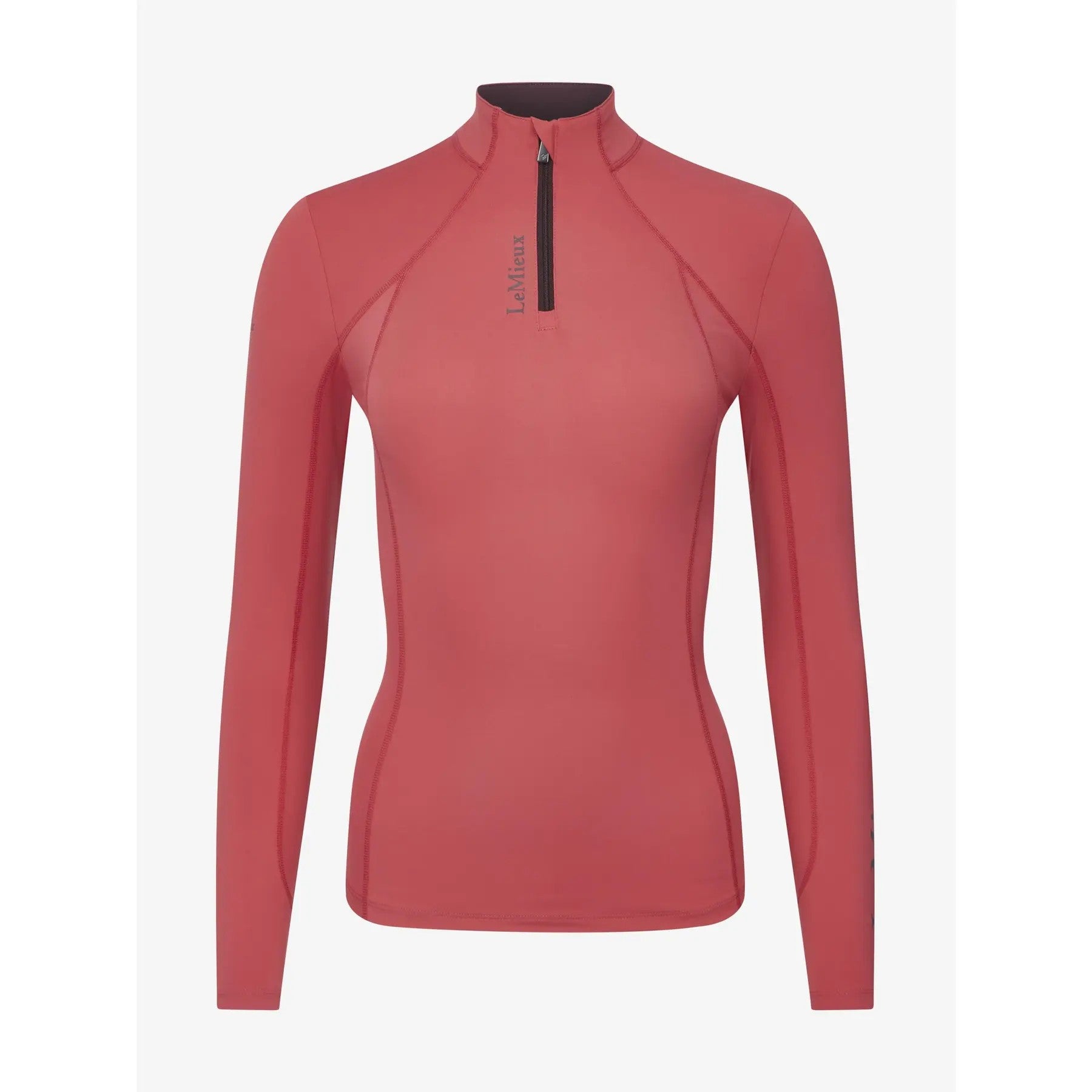 LeMieux Women's Classic Long Sleeve Riding Shirt Base Layer - Cranberry - US 8 - Riders Choice Supply Co