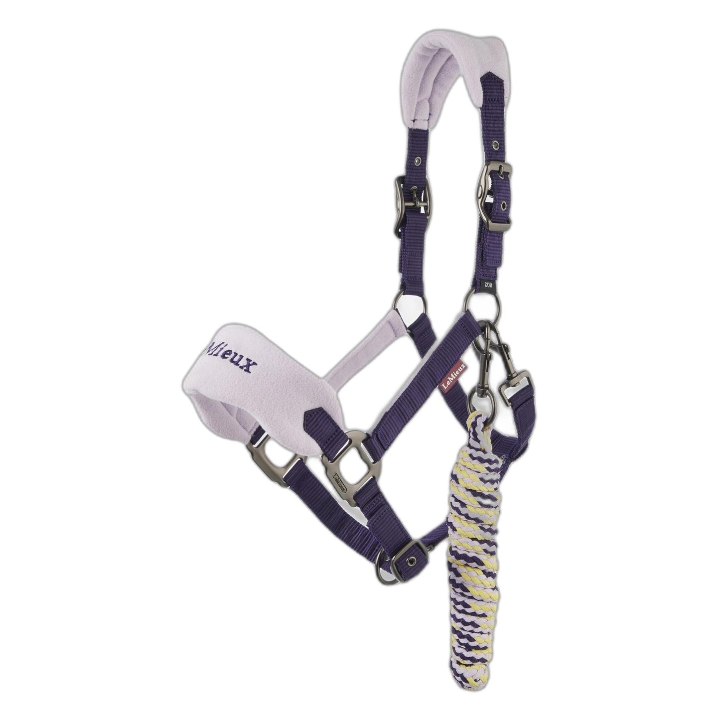 LeMieux Mini Vogue Halter and Lead for Mini Horse - Damson