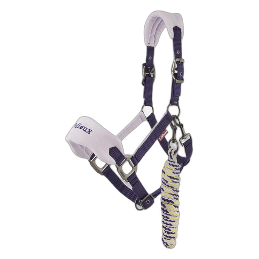 LeMieux Mini Vogue Halter and Lead for Mini Horse - Damson