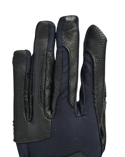 Tackified Copper Tech™️ Leather Premium Riding Glove in Black - Riders Choice Supply Co