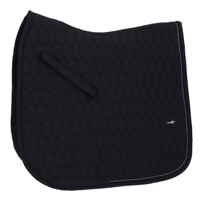 Schockemohle Sports Crystal Energy Dressage Saddle Pad - Black, Navy, White
