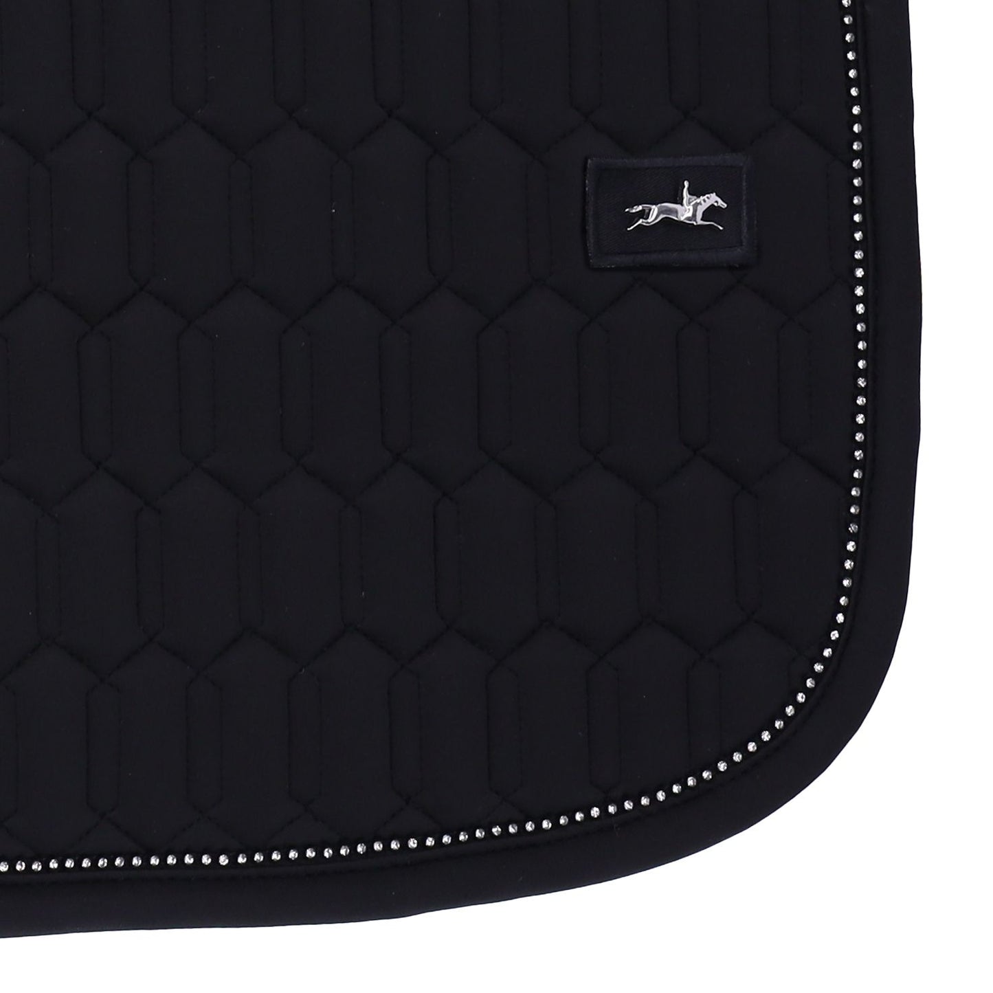 Schockemohle Sports Crystal Energy Dressage Saddle Pad - Black, Navy, White