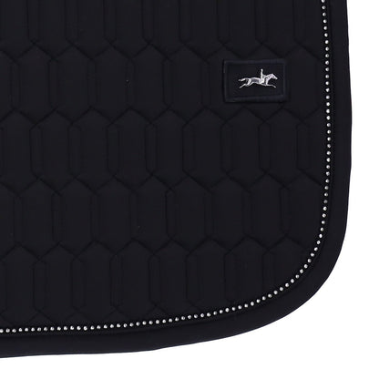 Schockemohle Sports Crystal Energy Dressage Saddle Pad - Black, Navy, White