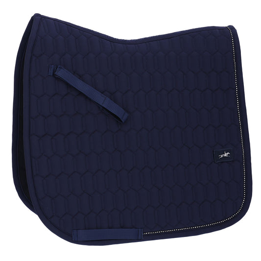 Schockemohle Sports Crystal Energy Dressage Saddle Pad - Black, Navy, White
