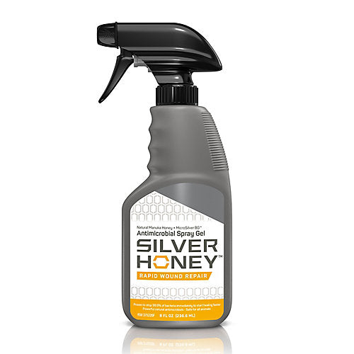 Absorbine Silver Honey Rapid Wound Repair 8 Oz Spray Gel - Riders Choice Supply Co