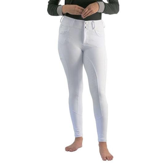 White Just Right Summer Breeches + Free Bit Belt - Riders Choice Supply Co